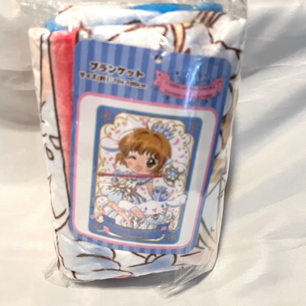 Cardcaptor Sakura Cinnamoroll Blanket Sanrio Japan Anime Blue Pink White Tan
